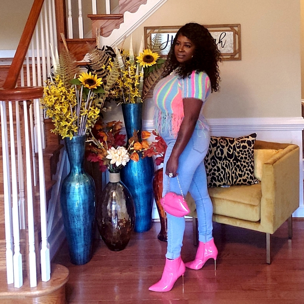 💕MULTICOLORED TWO-PIECE SKIRT SET!💕